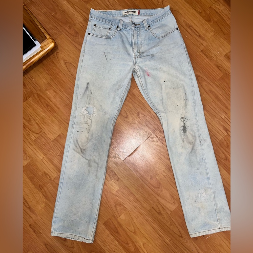 Levi’s 505, distressed